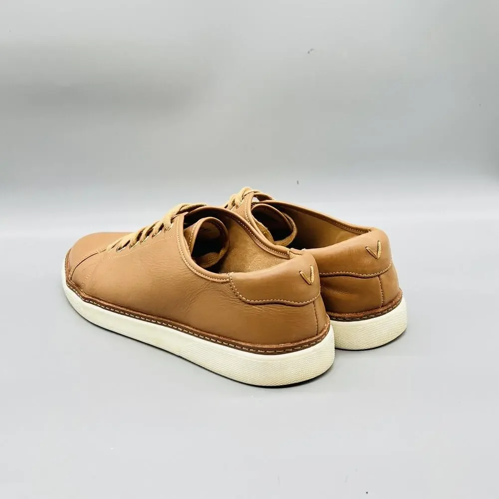 Vionic Shoes Womens 9 Brown Leather Leah Lace Up Walking Sneakers Comfort Casual